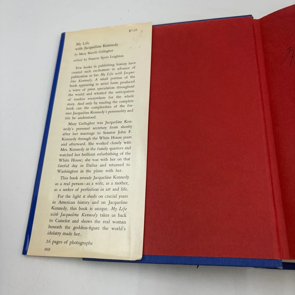 Vintage 1969 My‎ Life With Jacqueline Kennedy Mary Gallagher Blue HC JFK McKay